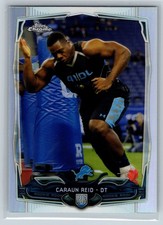 Caraun Reid 2014 Topps Chrome #215 Detroit Lions Refractor RC See Photos