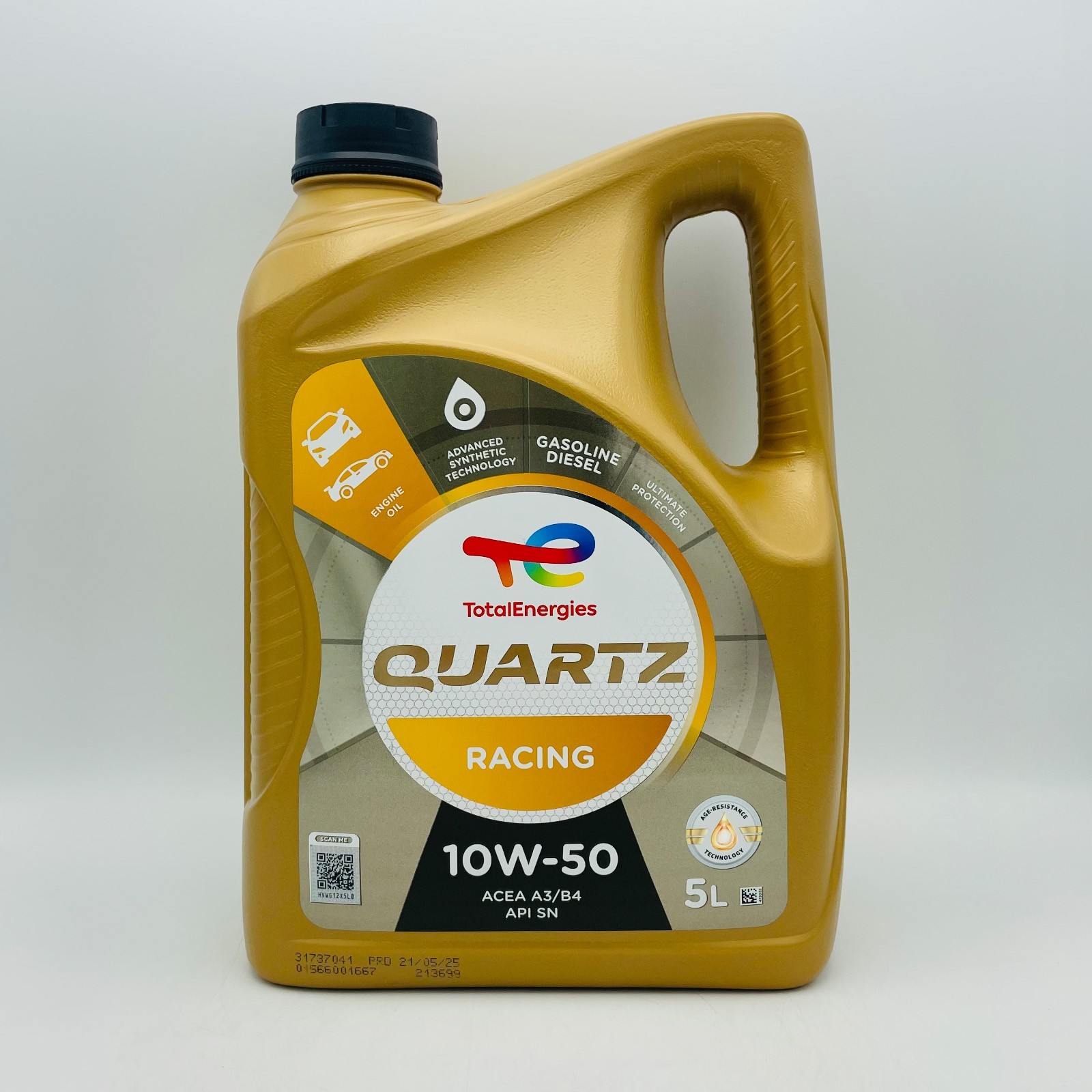 5L TotalEnergies Quartz Racing 10W-50 Total Engine Oil - 5 Litre