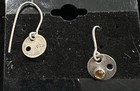 Elegant Yellow Citrine Modernist Sterling Silver Drops Earring 925 Artisan — photo 7