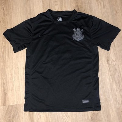 Nike Corinthians Soccer Jersey Away Black 2024-2025 #8 Rodrigo