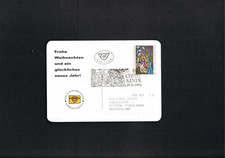 Cartolina natalizia delle poste austriache autentica viaggiata 29.11.96 Christkindl