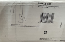 Delta 9959-LS-DST Single Hole Pull Down Bar/Prep Faucet - Chrome READ 
