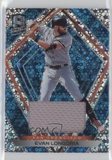 2020 Panini Chronicles Spectra Neon Blue Prizm Swatches 46/99 Evan Longoria 0z0n