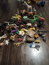 Lot Of Vintage Zoo  Safari Animals Figures Zoo Wild Ocean, Horses Dinosaur