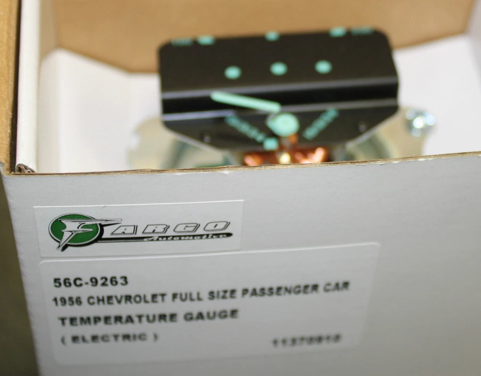 Chevrolet 1956 coche de pasajeros tamaño completo medidor de temperatura eléctrico Bel Air 150 210 nuevo Foto 2 de 2