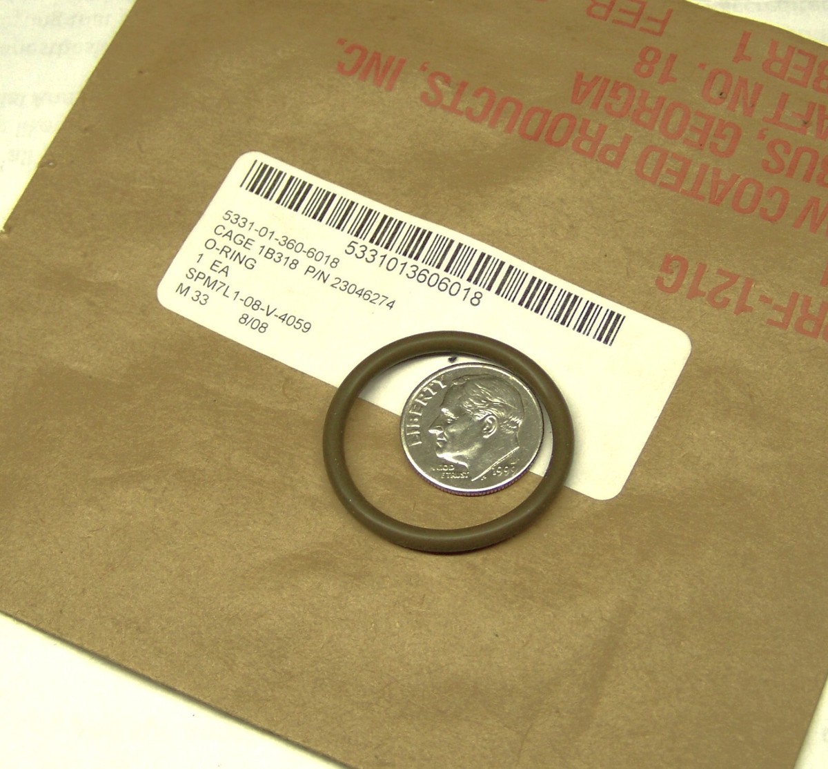M915A4 M915A4R2 ALLISON 234046274 NOS ROTATING CLUTCH O-RING .962
