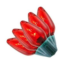 Home Accents Holiday 25-Count Red C9 LED Steady Lit Super Bright String Lights