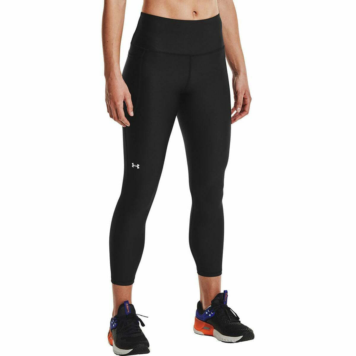 Under Armour HeatGear Womens Training Tights Black 7/8 Cropped Gym Base  Layer