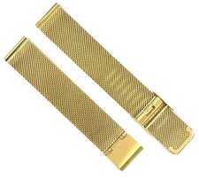 18mm Gold Color Timeless Milanese Mesh Stainless Steel Watch Band