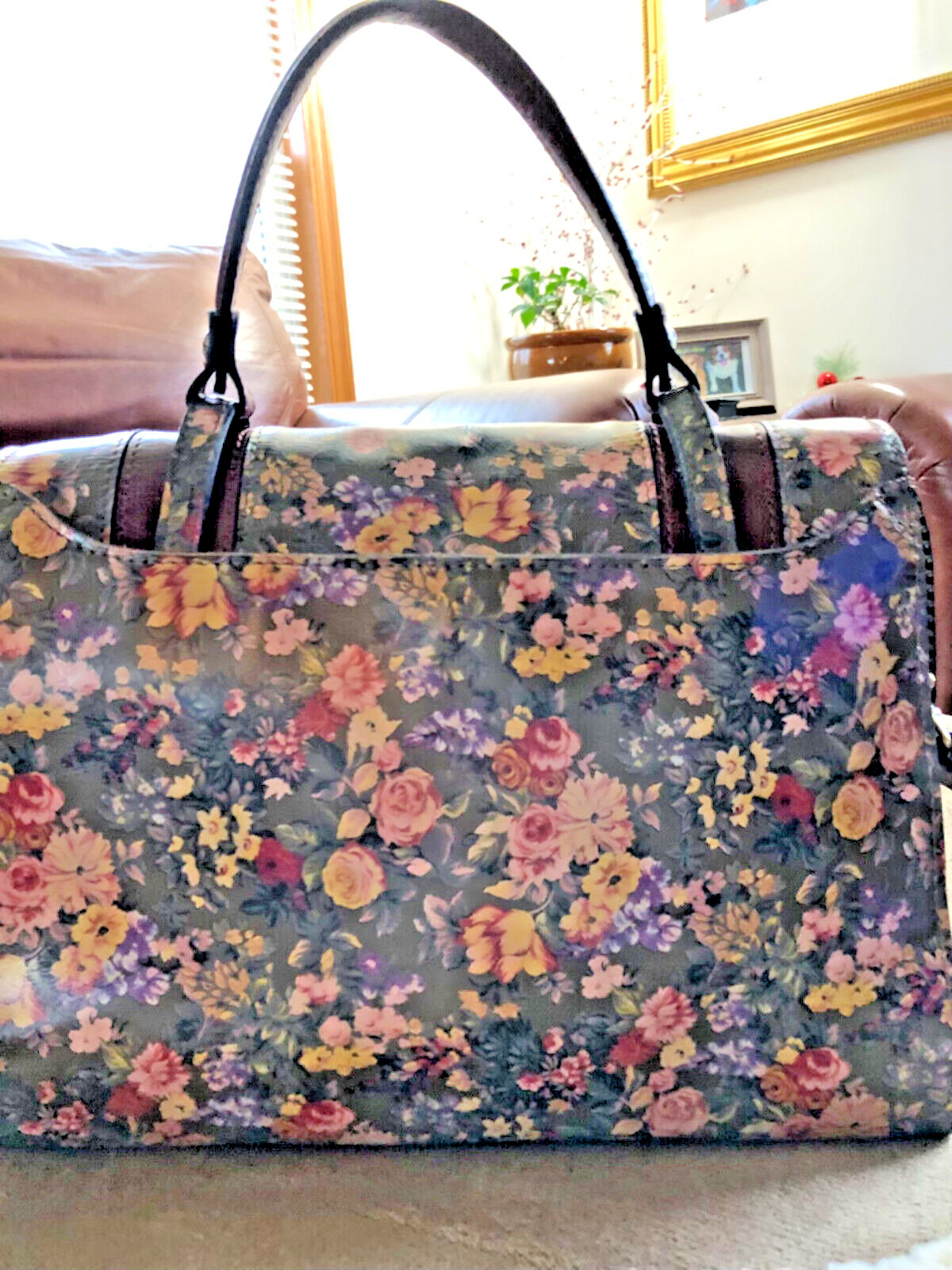 patricia nash crossbody English Country Floral Satc… Gem