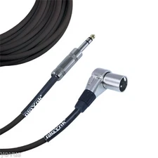 PLOYNK Clockable adjustable Right Angle XLR male to 1/4 TRS balanced audio cable