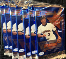 2001 LEAF ROOKIES+STARS BASEBALL SEALED 7 PACKS ICHIRO PUHOLS RC? 35 CRDS 1/2 BX
