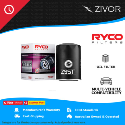 RYCO Syntec Oil Filter Spin On For CHRYSLER VALIANT VG 3.5L 215 cu.in Hemi Z9ST
