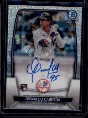 2023 Bowman Chrome Mega Box Rookie Autographs #BRAOC Oswaldo