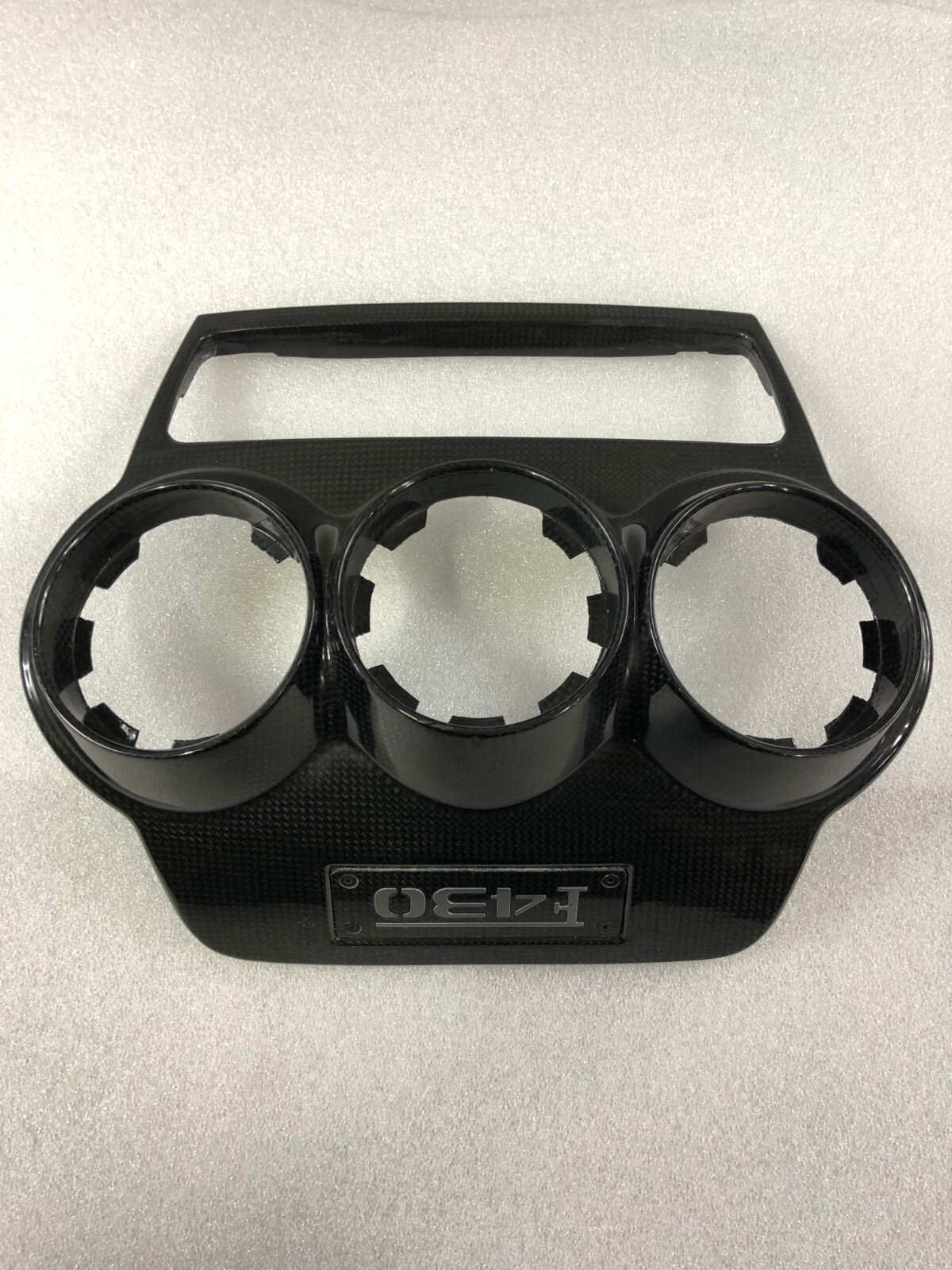 Ferrari F430, Carbon Fiber Center Radio Dash Bezel, Used Aftemarket P/N 68648300