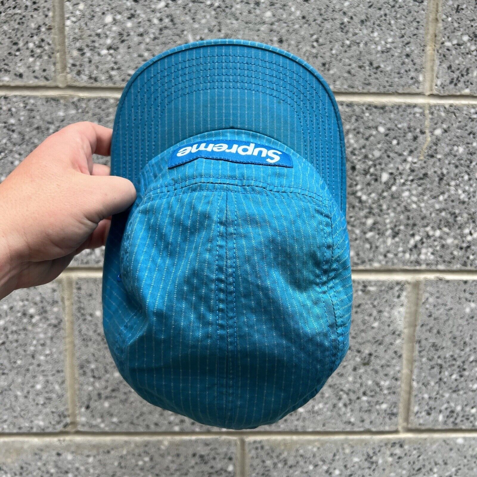 Supreme Blue Ripstop Grid Camp Cap FW’17 - image 6