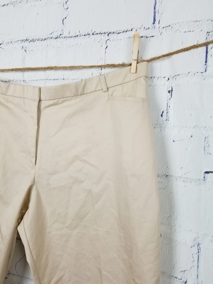 George woman Beige Think Slim Cropped Pants Plus size 24W cotton blend - Image 3 of 4