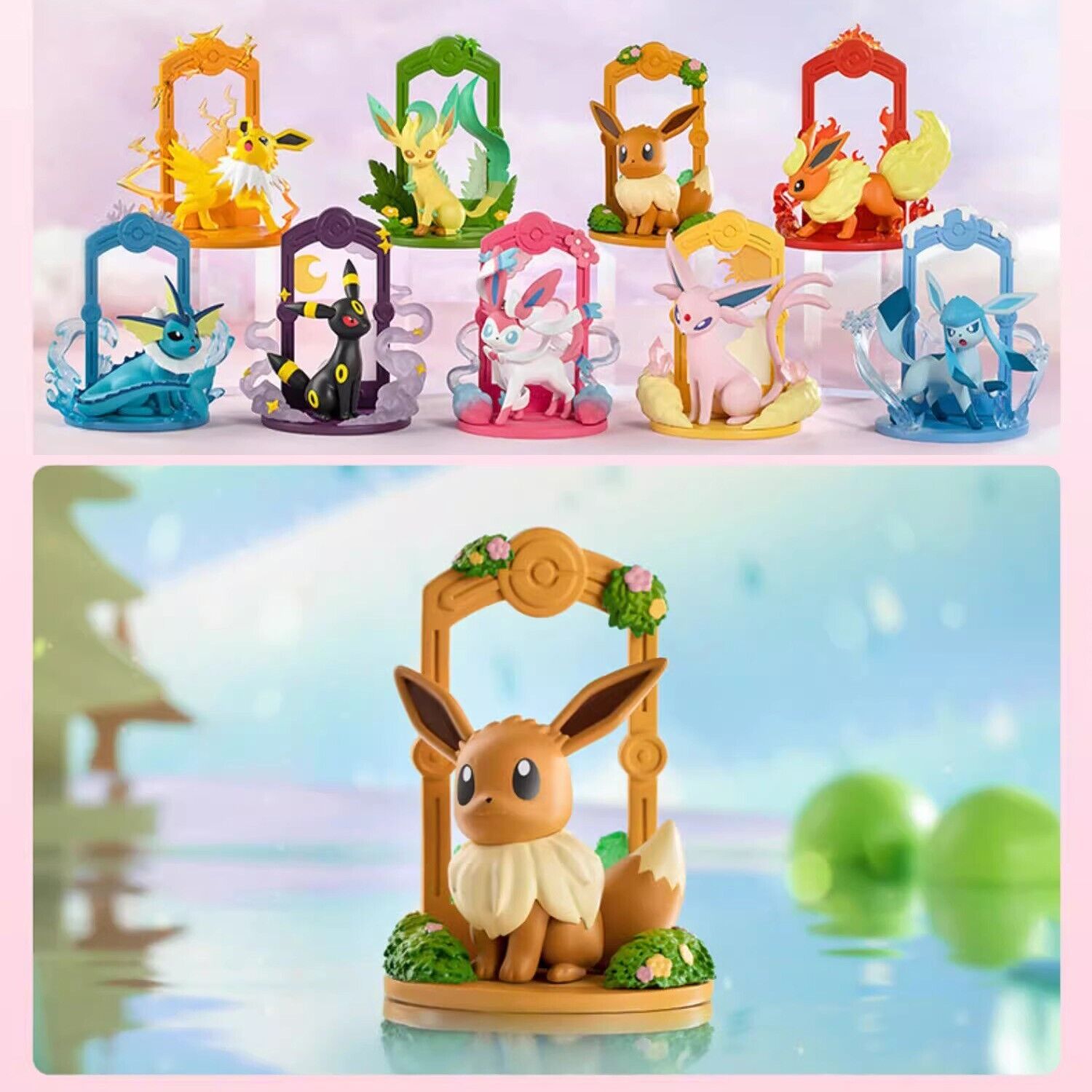 Funism Pokémon Eevee Evolution Case of 9 Blind Boxes Espeon Sylveon Umbreon