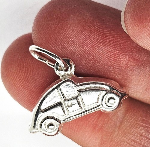 Sterling Silver Motor Car Driver Travel Pendant 925 Jewellery Charm - Picture 4 of 11