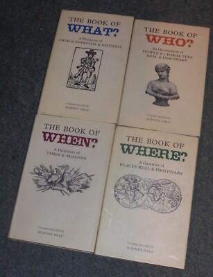 4 x 'The Book of ' When? Where? What? Who? - Hardbacks - Complied by Rodney Dale