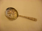 Vtg Sterling Silver Repousse 5 1/8" Bon Bon Spoon by S. Kirk & Son Kirk Stieff