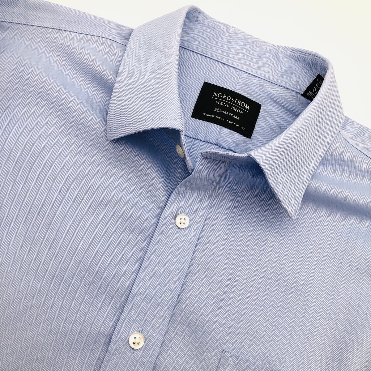 nordstrom smartcare traditional fit dress shirt Nordstrom Men's Shop Smartcare Traditional Fit Dress Shirt Size 16 34/35  Career