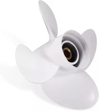 13x17 4 Blade Aluminum Outboard Moto Boat Propeller for Yamaha Engines 60-115 HP