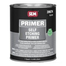 Sem 39674 Black Self Etching Auto Body Primer 1 Quart