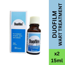 2 X 15ml DUOFILM Helps Remove Plantar Wart,Corn and Calluses with Salicylic Acid