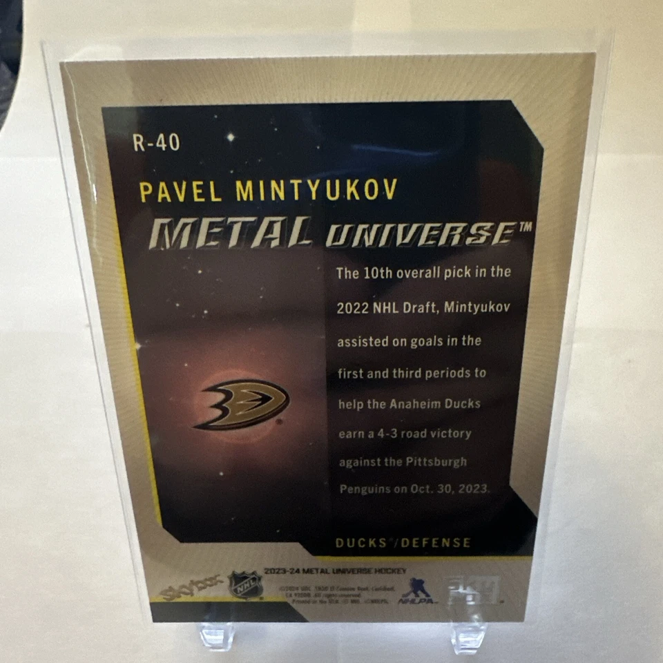 2023-24 SkyBox Metal Universe - 2008-09 Rookie Retros #R-40 Pavel Mintyukov - Image 4 of 4
