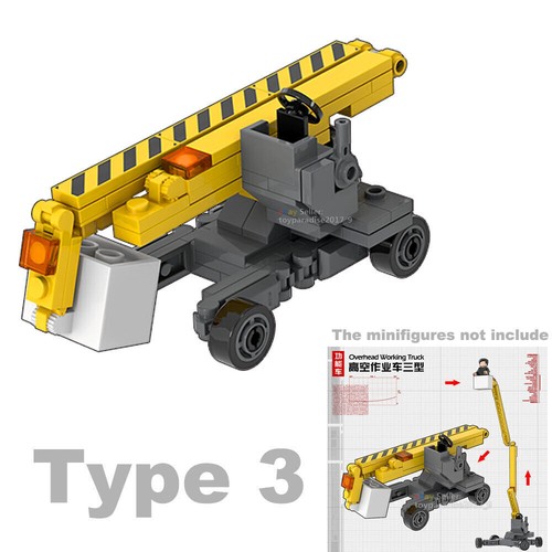 MOC City Road Street Working Vehicle Truck Tractor Pallet Building Blocks Bricks - Picture 2 of 18