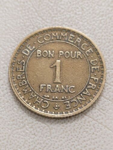 COIN / FRANCE / 1 FRANC 1922 free UK post XF coin Kayihan coins