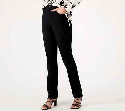 Gloria Vanderbilt Amanda Classic Jeans- Black - Black (12) a565126  