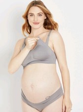 Motherhood Maternity Full Coverage Seamless Nursing Maternity Bra D Cup Size. L
