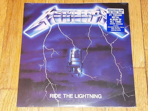 Metallica Ride the Lightning 2016 Remastered Reissue BLCKND004R-1 Sealed w/ wear