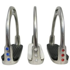 Horse Stirrups Equestrian Rhinestone Aluminium Riding Stirrups Size 95 100mm