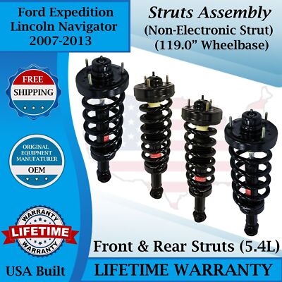 Monroe OEM Front & Rear Struts For 2007-2013 Ford Expedition/ Lincoln Navigator