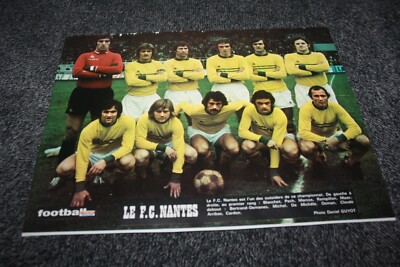 Posteur Page Poster Équipe FC Nantes 1973/74 - Original
