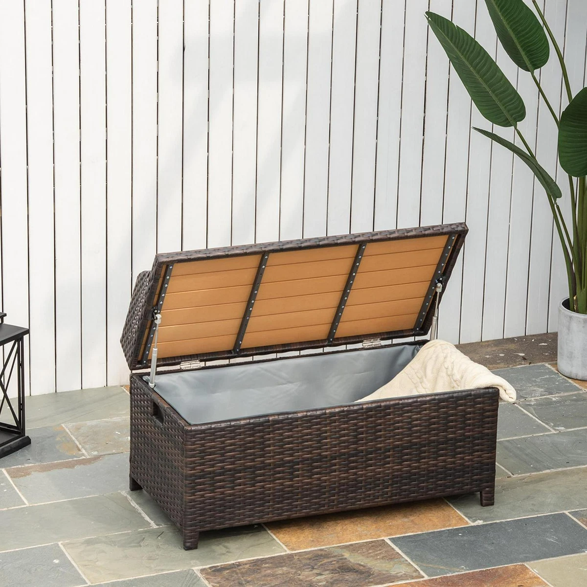 Wicker cabinet outdoor outlet