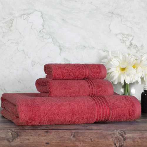 Egyptian Cotton Highly Absorbent Solid 3-Piece Ultra Soft Towel Set - Picture 14 of 132