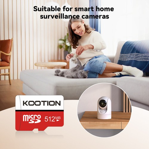 Kootion Karta SD Karty pamięci Micro SD Card C4 512MB 5 sztuk For Camera PC DEU - Zdjęcie 9 z 11