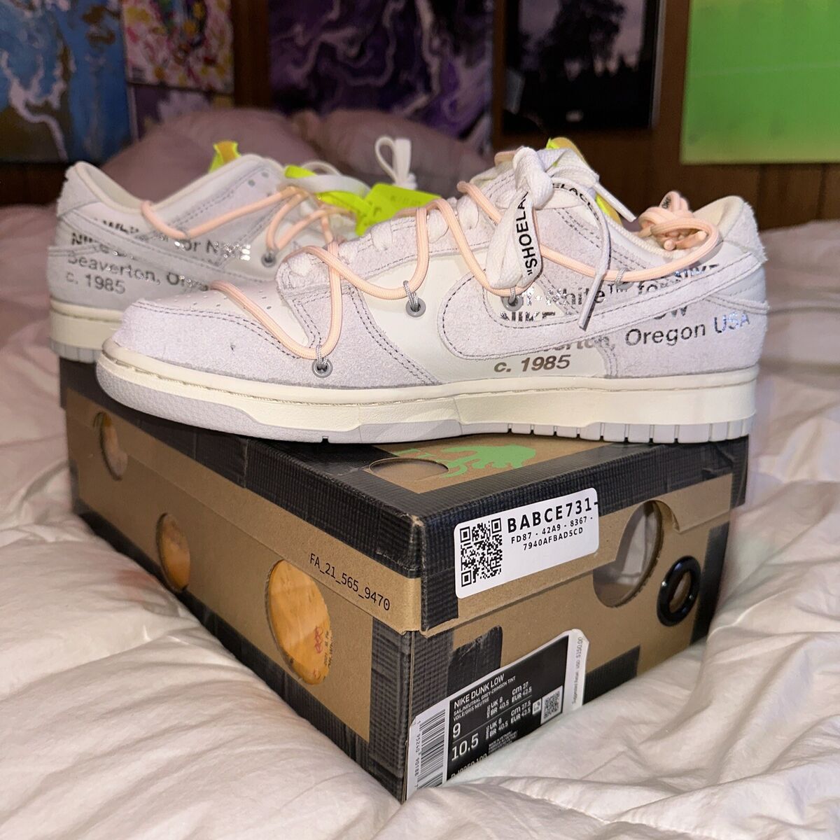 Nike Off-White x Dunk Low Lot 12 of 50 195240901887 | eBay Nike Off-White x Dunk Low Lot 12 of 50 195240901887 | eBay