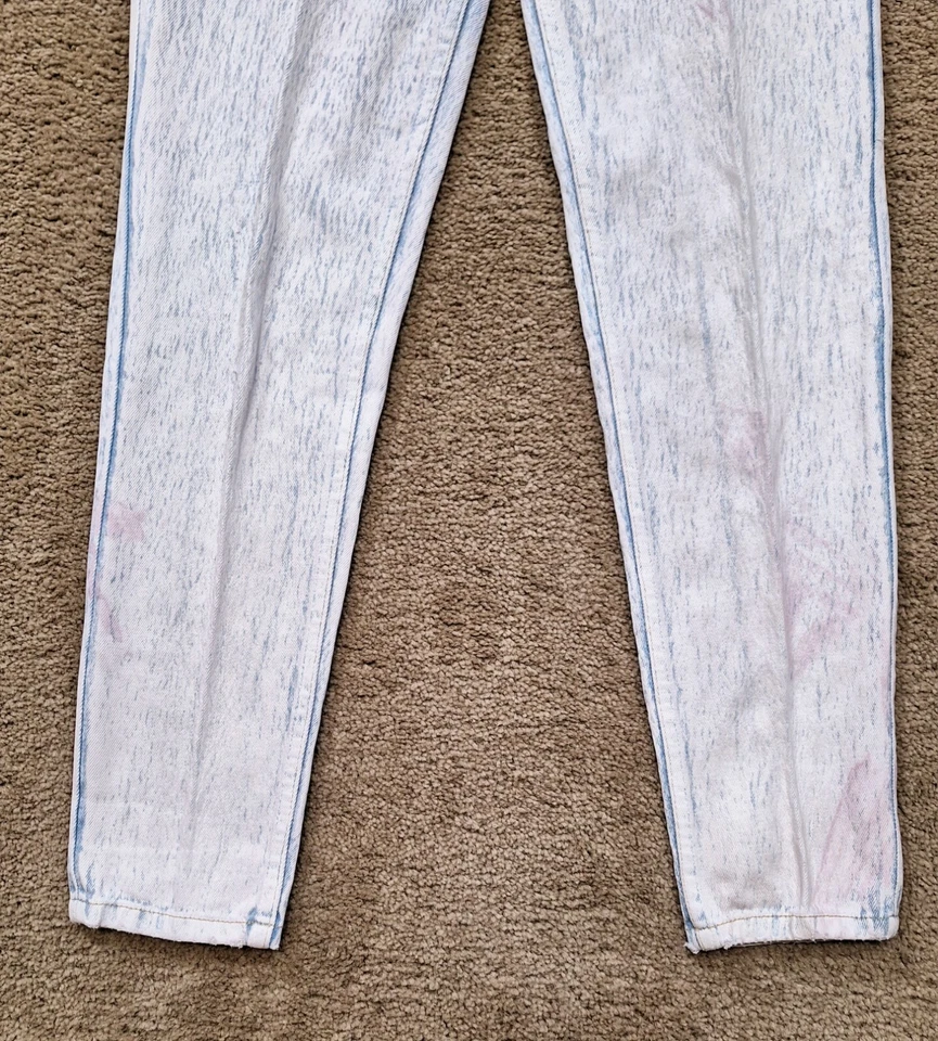 Jeans diarios antibásicos de colección lavado ácido hipster boho cintura alta bordados 7/8 Foto 2 de 4