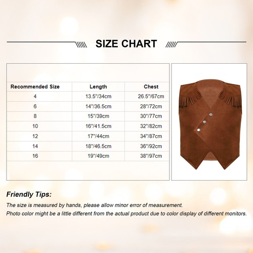 UK Kid Boy/Girls Medieval Pirate Vest Halloween Steampunk Renaissance Waistcoat - Picture 41 of 53