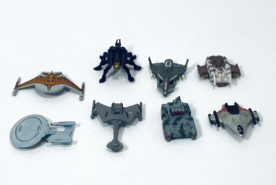 Galoob Micro Machines, Galaxy Voyager & Star Trek Mini Ships  2'' Toys vtg