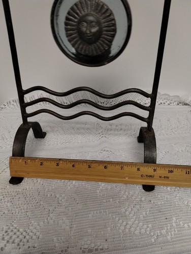 UNIQUE CAST IRON FREE-STANDING PATIO CANDLE HOLDER - Picture 3 of 5