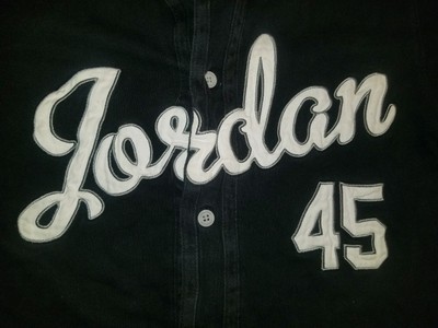 michael jordan white sox jersey black