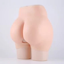 Silicone Pants Buttock thickening Underwear Hip Up Enhancer Open Crotch Panty