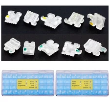 Dental Brackets Orthodontic Ceramic Clear Brace Aesthetic Roth MBT 022 345 Mini