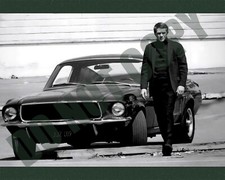 1968 Steve Mcqueen In Bullit Movie With His Ford Mustang Gt Fastback 8x10 Photo 1968 Steve Mcqueen In Bullit Movie With His Ford Mustang Gt Fastback 8x10 Photo